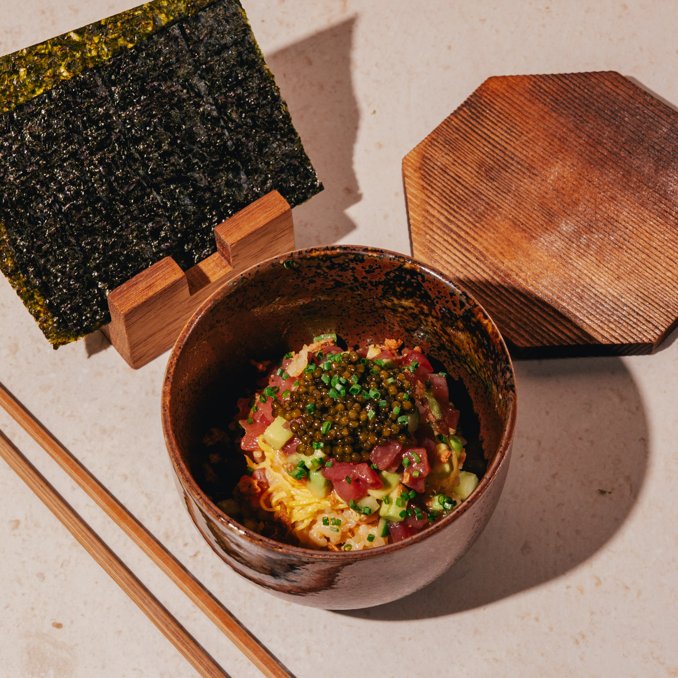 Tuna + Caviar Donburi